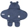 image:imageHudson Baby Unisex Baby Animal Sherpa Baby Outdoor Stroller Sack Wrap Black One SizeCoronet Blue