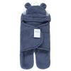 image:imageHudson Baby Unisex Baby Animal Sherpa Baby Outdoor Stroller Sack Wrap Black One SizeCoronet Blue