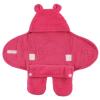 image:imageHudson Baby Unisex Baby Animal Sherpa Baby Outdoor Stroller Sack Wrap Black One SizeDk Pink