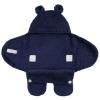 image:imageHudson Baby Unisex Baby Animal Sherpa Baby Outdoor Stroller Sack Wrap Black One SizeNavy