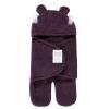 image:imageHudson Baby Unisex Baby Animal Sherpa Baby Outdoor Stroller Sack Wrap Black One SizePurple