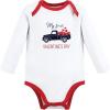 image:imageHudson Baby babyboys Cotton Longsleeve Bodysuits 3packValentine Truck