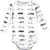 image:imageHudson Baby babyboys Cotton Longsleeve Bodysuits 3packVehicles