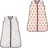 image:imageHudson Baby Safe Sleep Wearable Muslin Sleeping Bag 2 Pack ArrowsFoxes 1218 Months