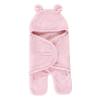 image:imageHudson Baby Unisex Baby Animal Sherpa Baby Outdoor Stroller Sack Wrap Black One SizeLt Pink