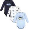 image:imageHudson Baby babyboys Cotton Longsleeve Bodysuits 3packVehicles