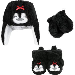 image:imageHudson Baby Baby Hudson Baby Unisex Baby Trapper Hat Mitten and Bootie SetGirl Penguin