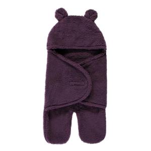 image:imageHudson Baby Unisex Baby Animal Sherpa Baby Outdoor Stroller Sack Wrap Black One SizePurple