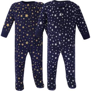 image:imageHudson Baby Unisex Baby Cotton Sleep and PlayMetallic Stars