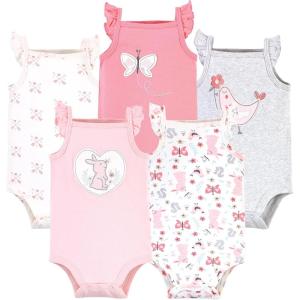 image:imageHudson Baby Unisex Baby Cotton Sleeveless BodysuitsSweet Bunny