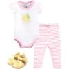 image:imageHudson Baby Unisex Baby Cotton Bodysuit Pant and Shoe SetPink Lemon
