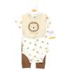 image:imageHudson Baby Unisex Baby Cotton Coverall Bodysuit and Bib Set Gentlemen 03 MonthsBrave Lion