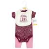 image:imageHudson Baby Unisex Baby Cotton Coverall Bodysuit and Bib Set Gentlemen 03 MonthsLittle Love Flowers