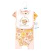 image:imageHudson Baby Unisex Baby Cotton Coverall Bodysuit and Bib Set Gentlemen 03 MonthsPeace Love Flowers
