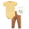 image:imageHudson Baby Unisex Baby Cotton Coverall Bodysuit and Bib Set Gentlemen 03 MonthsKind Human