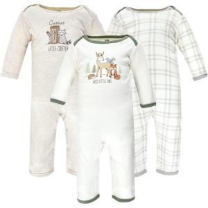 image:imageHudson Baby Girls Unisex Cotton Coveralls Forest Deer 03 Months Forest Deer 03 Months US