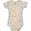 image:imageHudson Baby Infant Boys Cotton Bodysuits 5Pack Beige Safari 69 Months