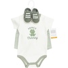 image:imageHudson Baby Unisex Baby Cotton Bodysuit Shorts and Shoe Set
