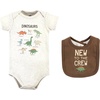 image:imageHudson Baby Unisex Cotton Sleep and Play Bodysuit and Bandana Bib SetDinosaur Adventures