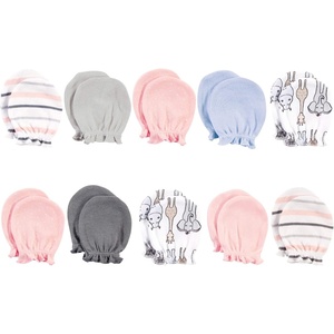 image:imageHudson Baby Baby Hudson Baby Unisex Baby Cotton Scratch Mittens Pink Clouds One SizePink Safari