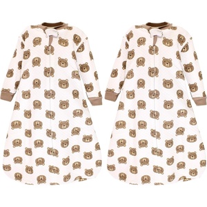 image:imageHudson Baby Unisex Baby Premium Quilted Long Sleeve Sleeping Bag and Wearable BlanketOso Pequeo