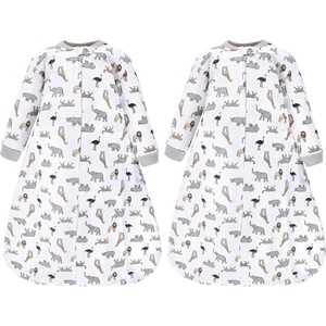 image:imageHudson Baby Unisex Baby Premium Quilted Long Sleeve Sleeping Bag and Wearable BlanketSafari Neutro