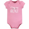 image:imageHudson Baby Baby Girls 3pc Cotton BodysuitsAuntie Bestie