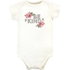 image:imageHudson Baby Baby Girls 3pc Cotton BodysuitsBe Kind Flower