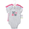 image:imageHudson Baby Baby Girls 3pc Cotton BodysuitsBe Kind Girl