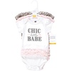 image:imageHudson Baby Baby Girls 3pc Cotton BodysuitsChic Little Babe Tutu
