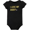 image:imageHudson Baby Baby Girls 3pc Cotton BodysuitsDaddys Little Princess