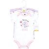 image:imageHudson Baby Baby Girls 3pc Cotton BodysuitsElephant Butterfly