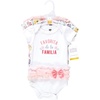 image:imageHudson Baby Baby Girls 3pc Cotton BodysuitsFavorita Botanical Tutu
