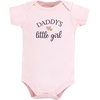 image:imageHudson Baby Baby Girls 3pc Cotton BodysuitsGirl Daddy Pink Navy