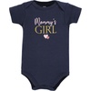 image:imageHudson Baby Baby Girls 3pc Cotton BodysuitsGirl Mommy Pink Navy