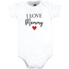 image:imageHudson Baby Baby Girls 3pc Cotton BodysuitsGirl Mommy Red Black