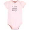 image:imageHudson Baby Baby Girls 3pc Cotton BodysuitsHoney Bunny Flower