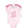 image:imageHudson Baby Baby Girls 3pc Cotton BodysuitsIncredible Me