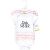 image:imageHudson Baby Baby Girls 3pc Cotton BodysuitsLittle Sister Tutu