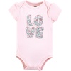 image:imageHudson Baby Baby Girls 3pc Cotton BodysuitsLove Floral