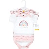 image:imageHudson Baby Baby Girls 3pc Cotton BodysuitsModern Rainbow