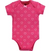 image:imageHudson Baby Baby Girls 3pc Cotton BodysuitsMommy Latte