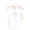 image:imageHudson Baby Baby Girls 3pc Cotton BodysuitsMulti Color Mommy Elephant