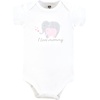 image:imageHudson Baby Baby Girls 3pc Cotton BodysuitsMulti Color Mommy Elephant