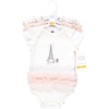 image:imageHudson Baby Baby Girls 3pc Cotton BodysuitsParis Tutu