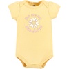 image:imageHudson Baby Baby Girls 3pc Cotton BodysuitsPeace Love Flowers