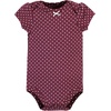 image:imageHudson Baby Baby Girls 3pc Cotton BodysuitsPlum Wildflower