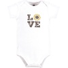 image:imageHudson Baby Baby Girls 3pc Cotton BodysuitsSunflower Love