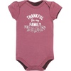image:imageHudson Baby Baby Girls 3pc Cotton BodysuitsThankful Floral