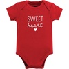 image:imageHudson Baby Baby Girls 3pc Cotton BodysuitsValentine Sweetheart